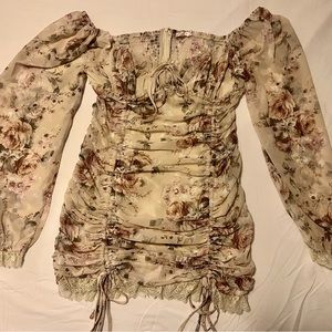 Floral long sleeve dress
